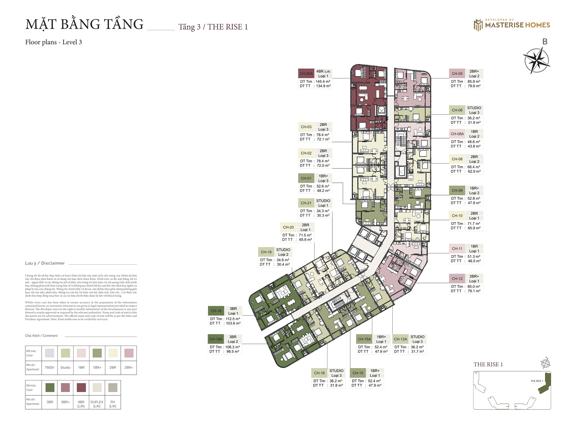 Mat bang tang 3 toa the rise 1 lumiere ocean crest