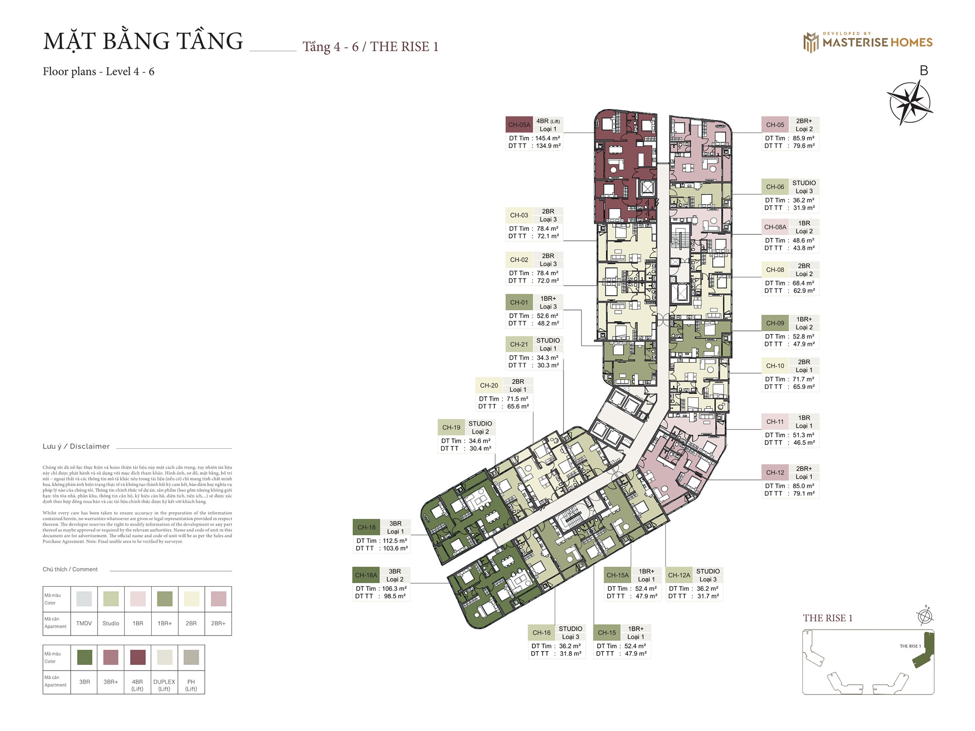Mat bang tang 4 6 toa the rise 1 lumiere ocean crest