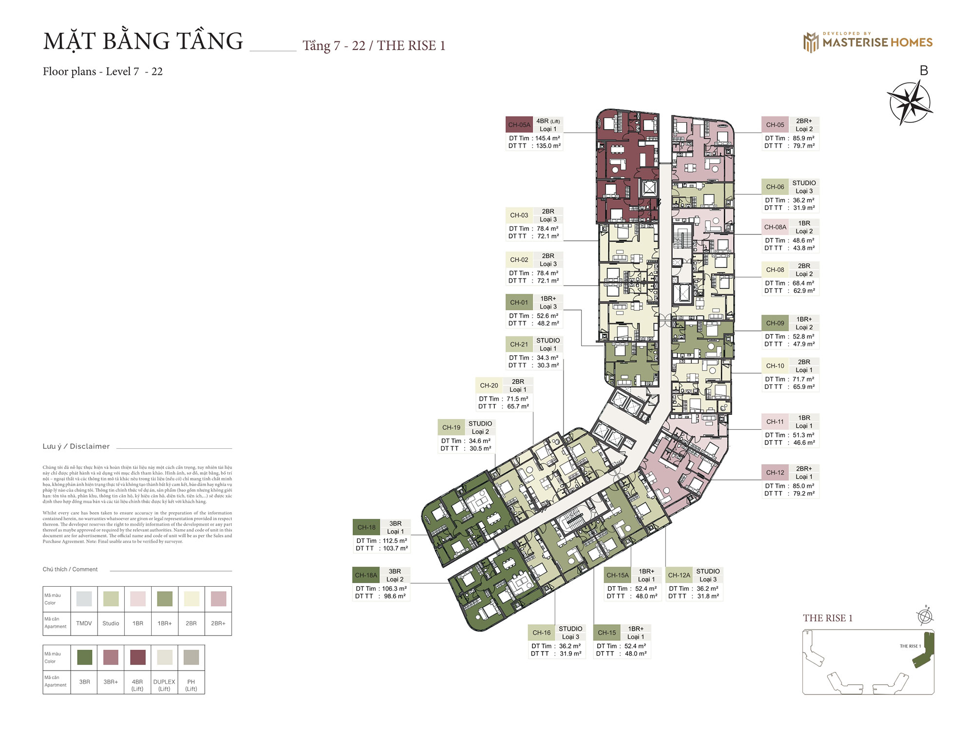 Mat bang tang 7 22 toa the rise 1 lumiere ocean crest
